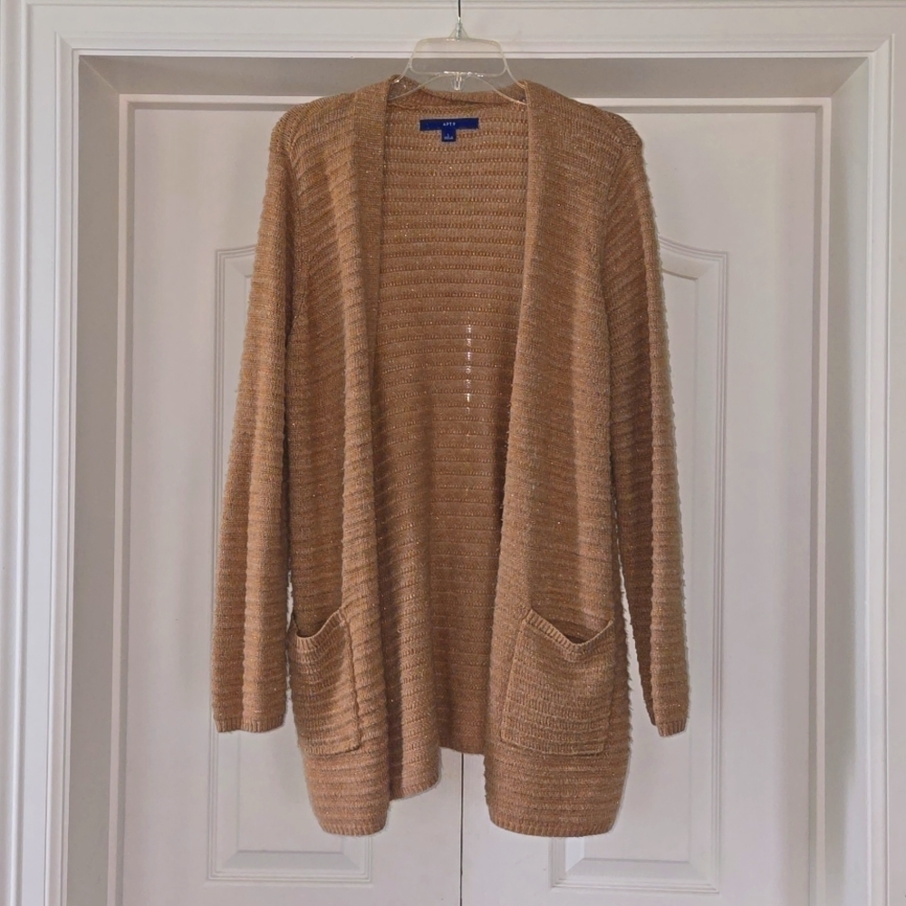 Size L Tan Cardigan